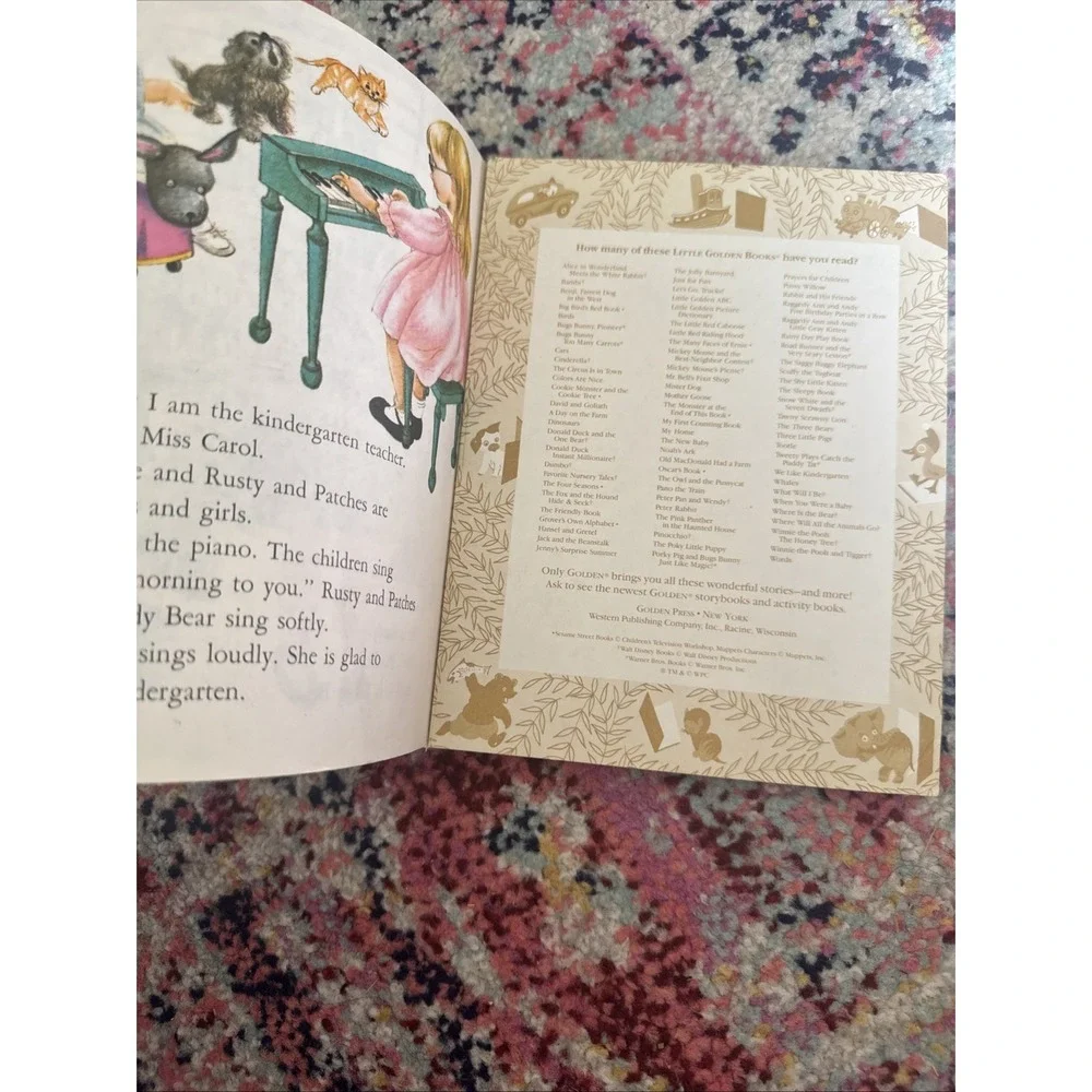 Vintage 1965 We Like Kindergarten A Little Golden Book‎